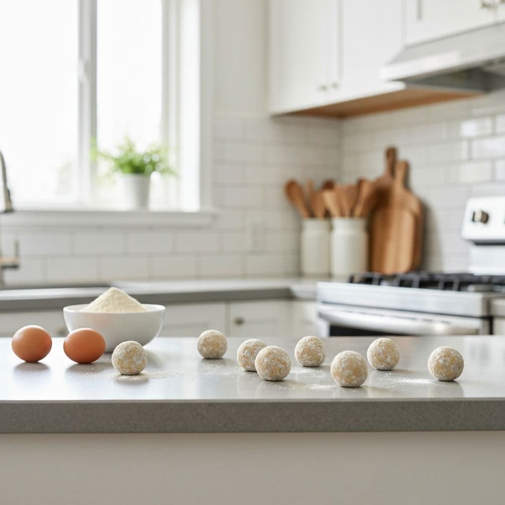 Homemade boric acid and egg bait balls for killing cockroaches